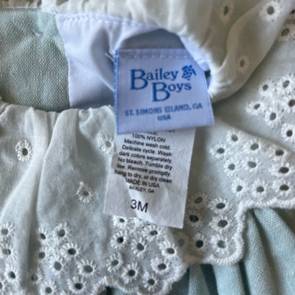 Bailey Boys Linen Float Dress with Eyelet Collar NWOT - Picture 5 of 5